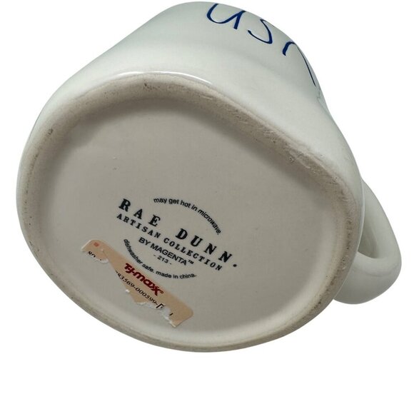 Rae Dunn USA Mug Patriotic Large Coffee Cup Ceramic  Farmhouse Red 16oz Decor - Picture 4 of 6